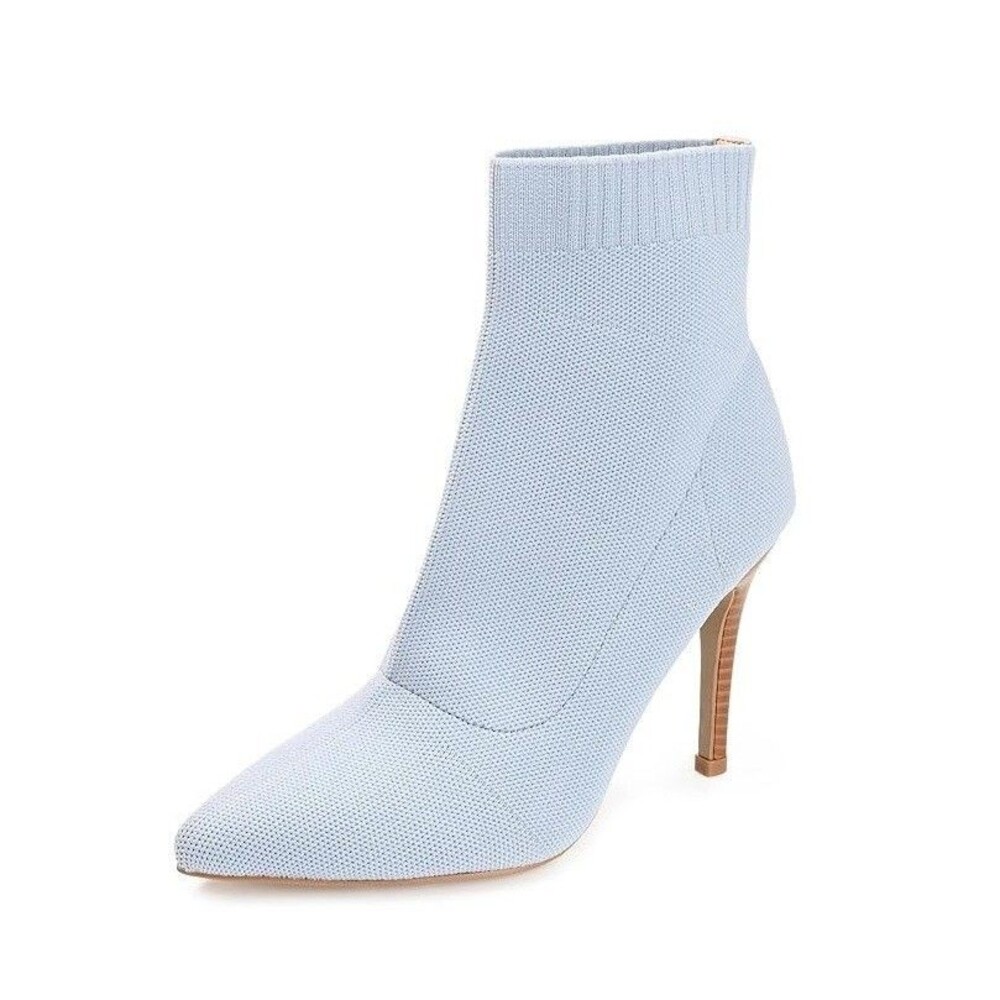 Journee Collection Womens 12 M Blue Milyna High Heel Ankle Booties NIB GB9